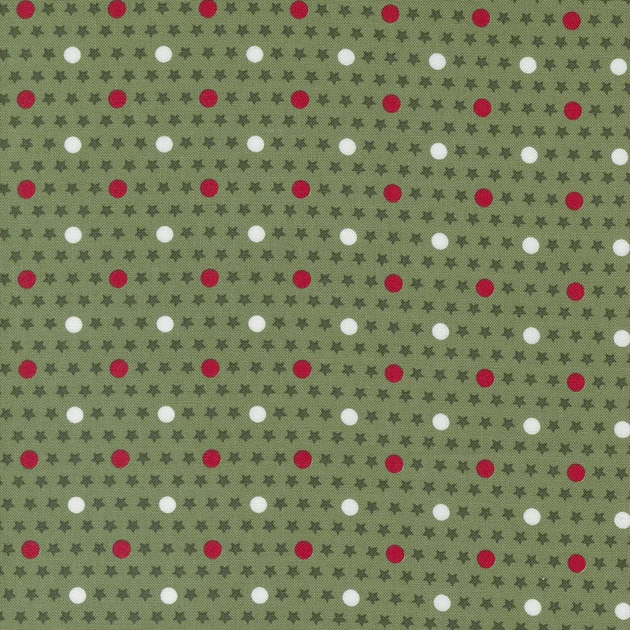 Starberry - Polka Star Dots Green 29186-13