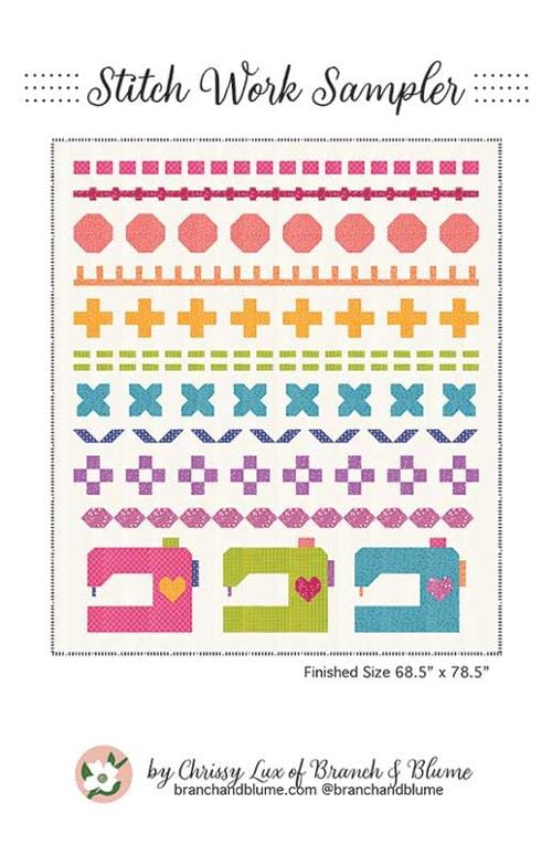 Stitch Work Sampler Quilt Pattern - Makers Delight BNB-2601