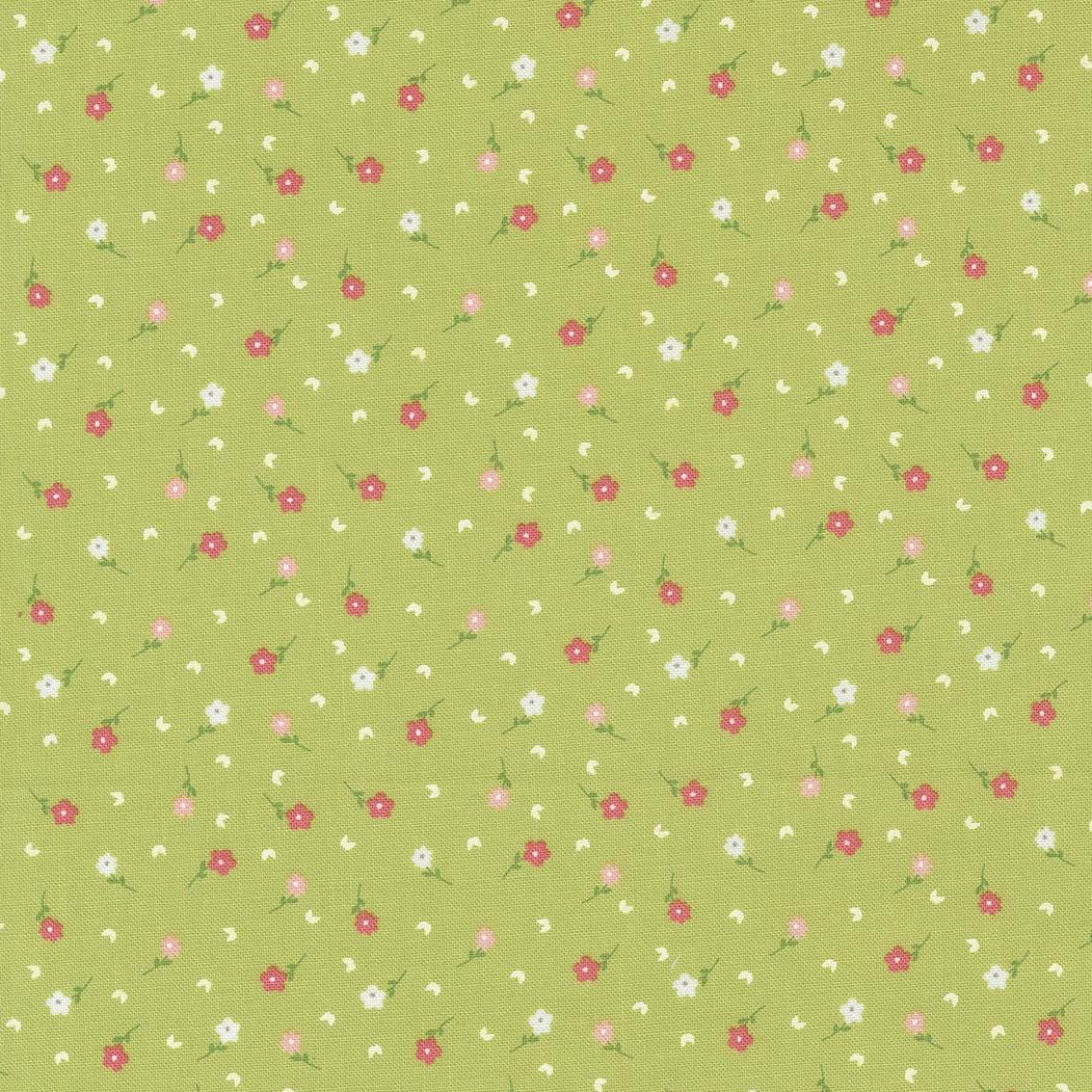 Strawberry Lemonade - Poppies Ditsy Fresh Grass 37674-19