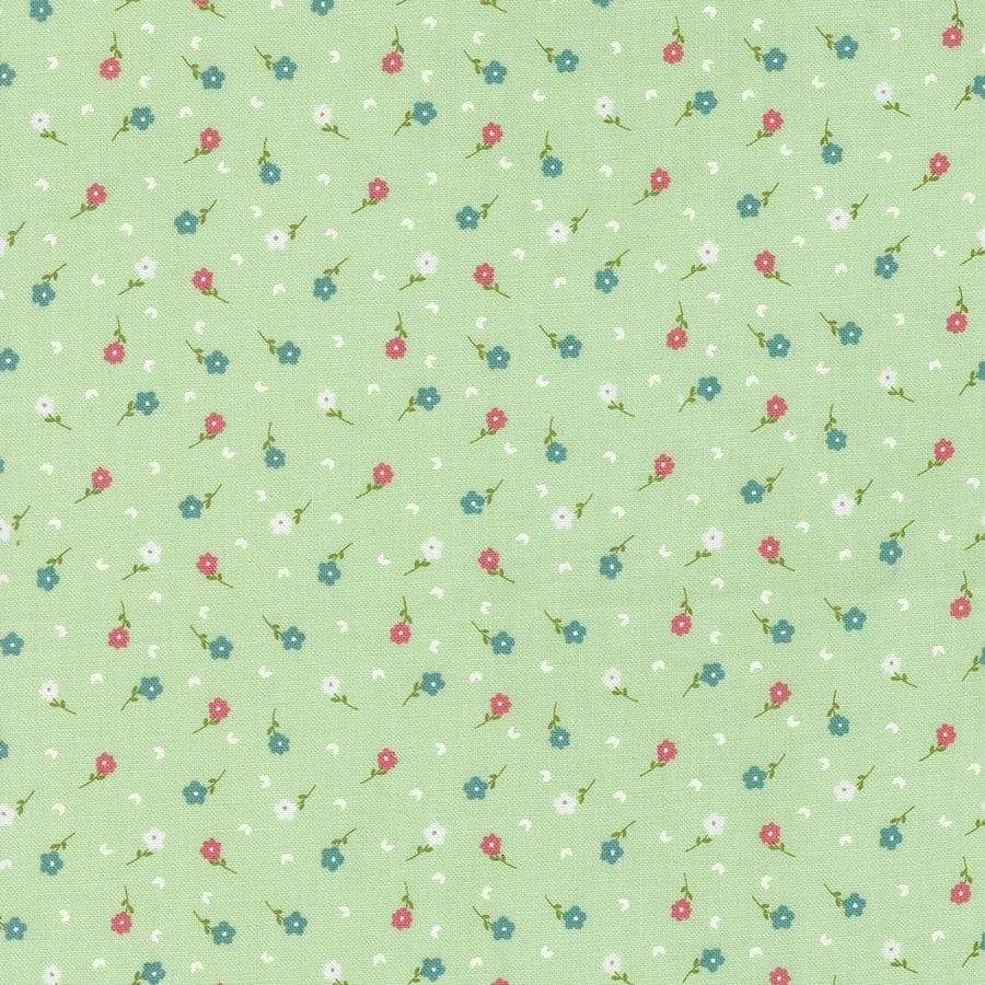 Strawberry Lemonade - Poppies Ditsy Mint 37674-17