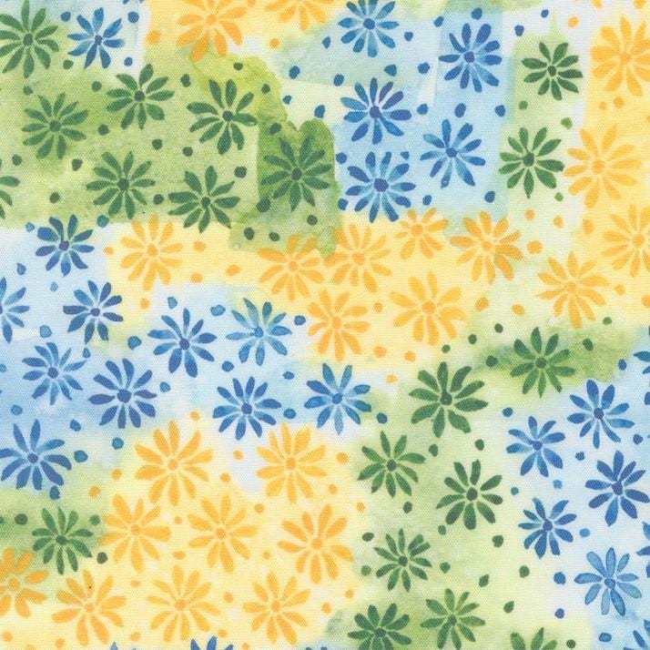 Sunshine & Blue Skies - Gathered in Small Florals Multi 39829-11