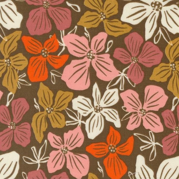 Things Above - Block Florals Cocoa 45610-13