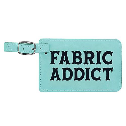 Wholesale Boutique - Luggage Tag Fabric Addict Teal L802TEAL