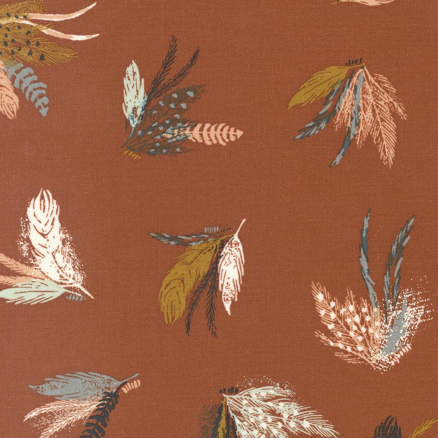 Woodland and Wildflowers - Feathers Rust 45581-24