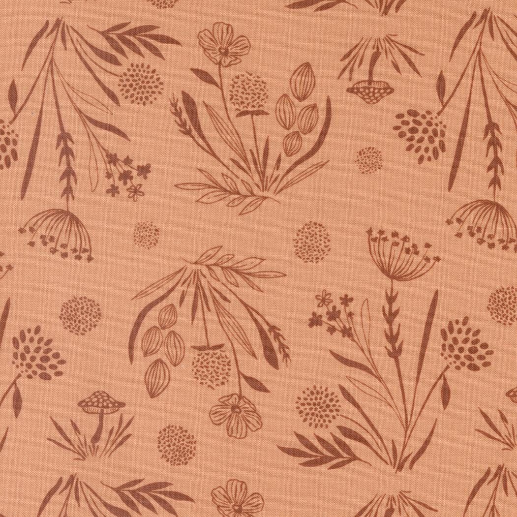 Woodland and Wildflowers - Foraged Finds Coral Peach 45583-23