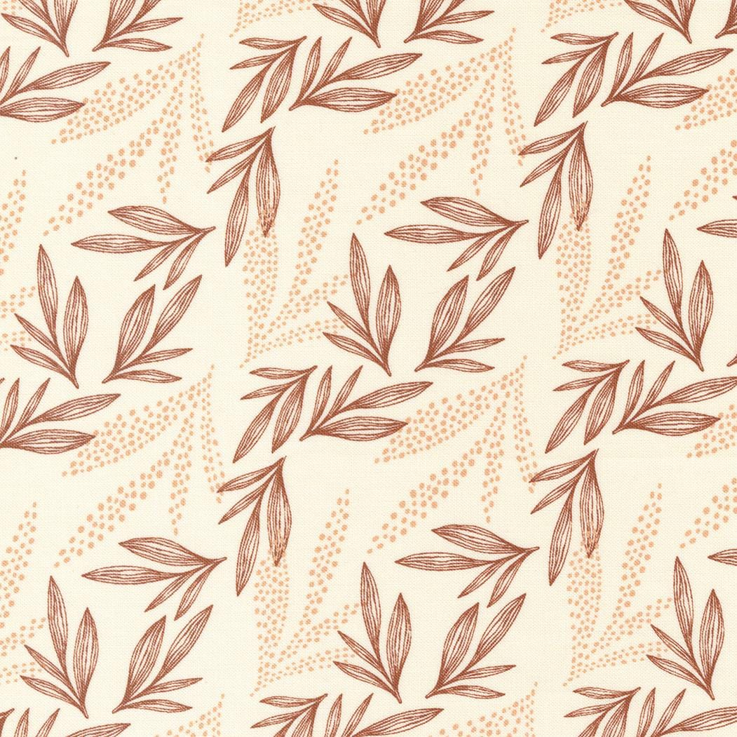 Woodland and Wildflowers - Leaves Cream 45584-11