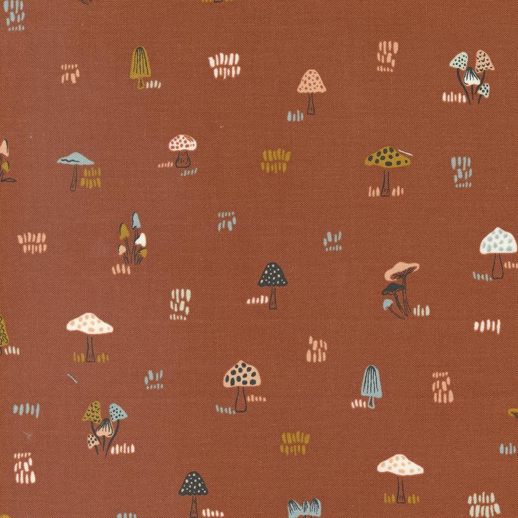 Woodland and Wildflowers - Novelty Mushrooms Rust 45585-24