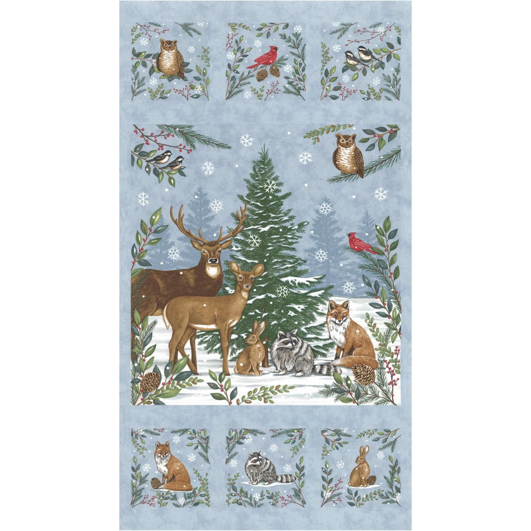 Woodland Winter - Panel Sky Blue 56099-12