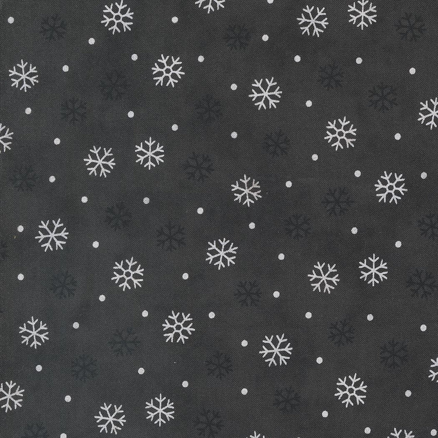 Woodland Winter - Snowflakes Charcoal 56097-17