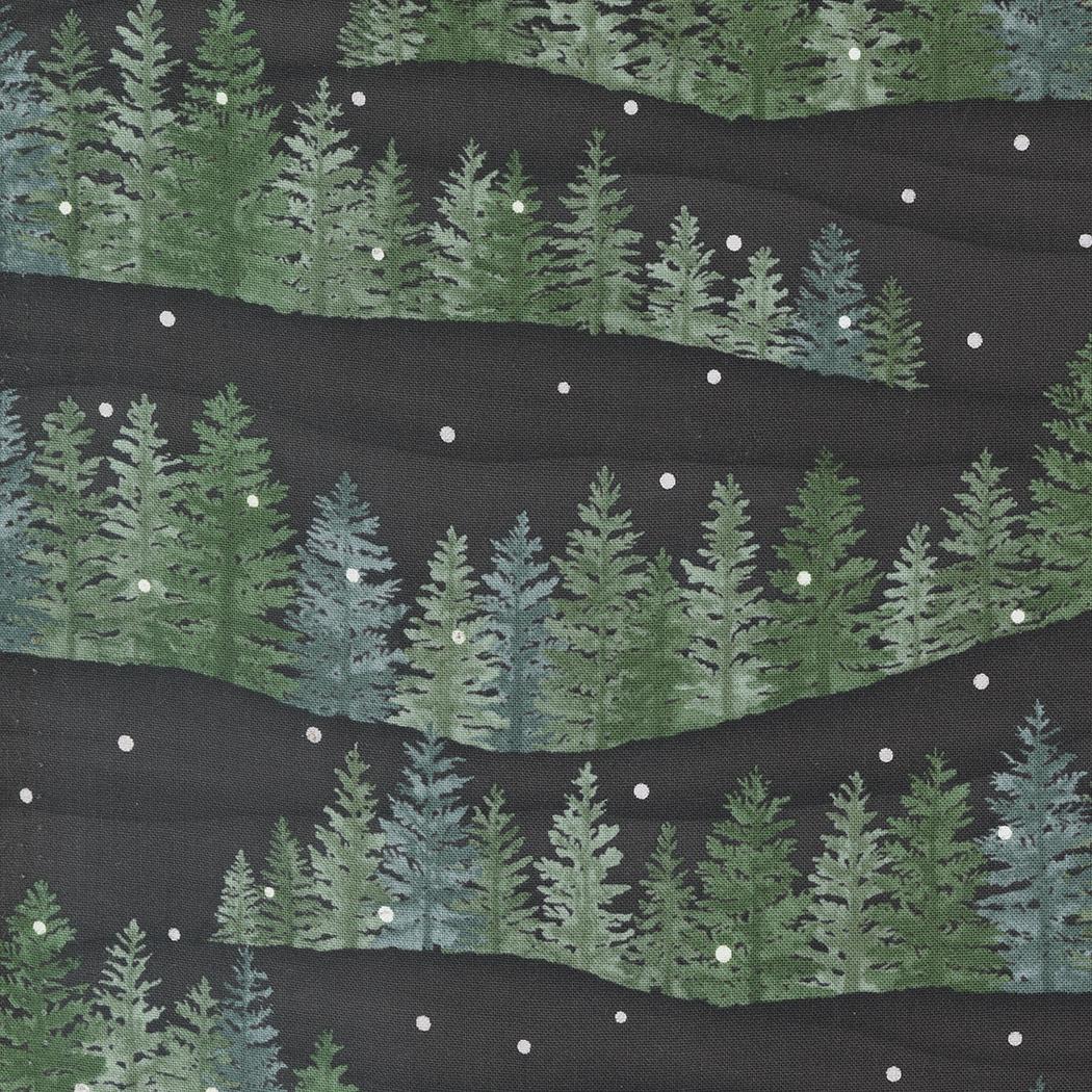 Woodland Winter - Winter Tree Line Charcoal 56091-17