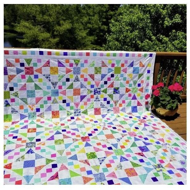 Nancy McNally Quilts - Oh Happy Scrappy Quilt Pattern NMQOHSPATTERN