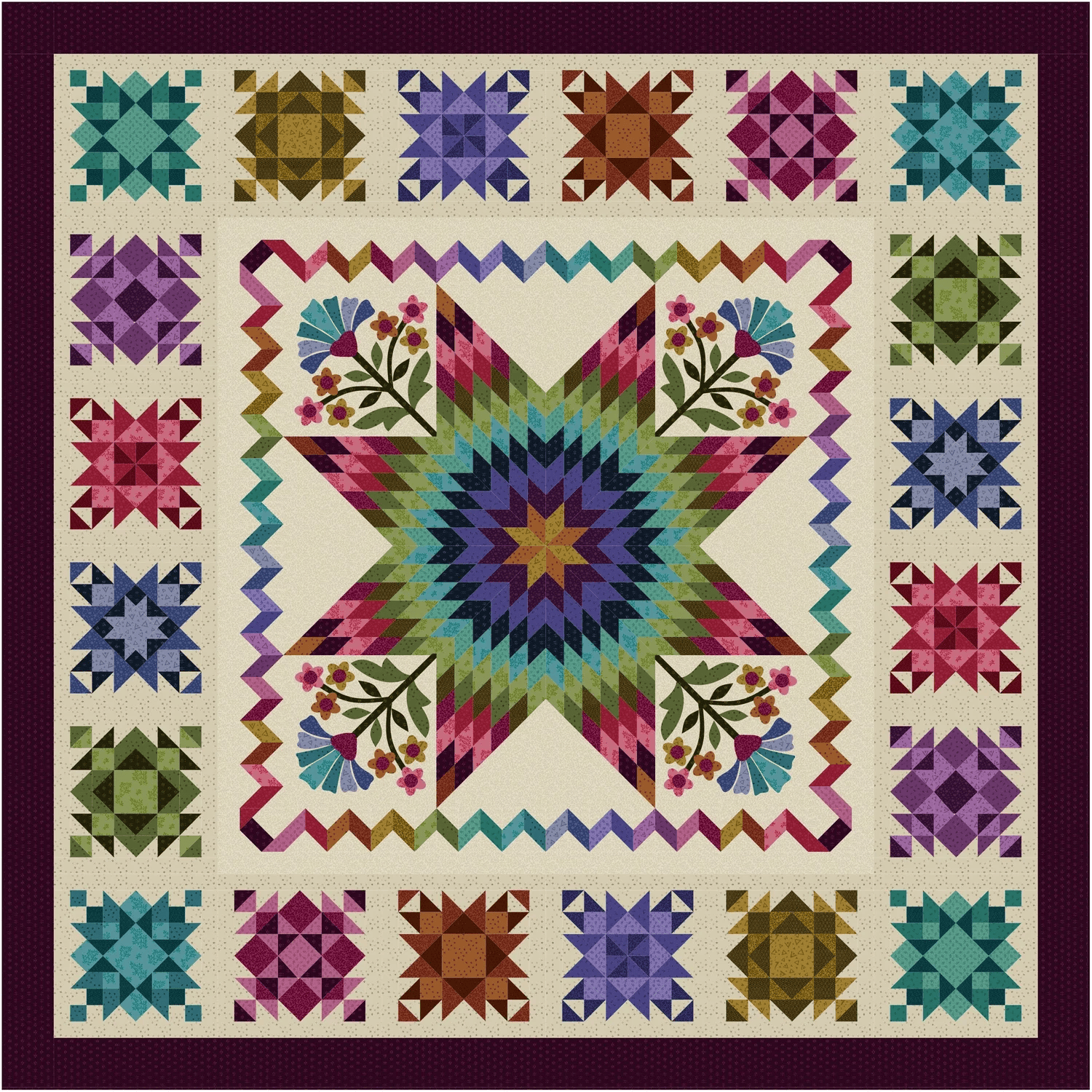 Quilt Pattern - Midnight Sparkle MIDSP-PAT