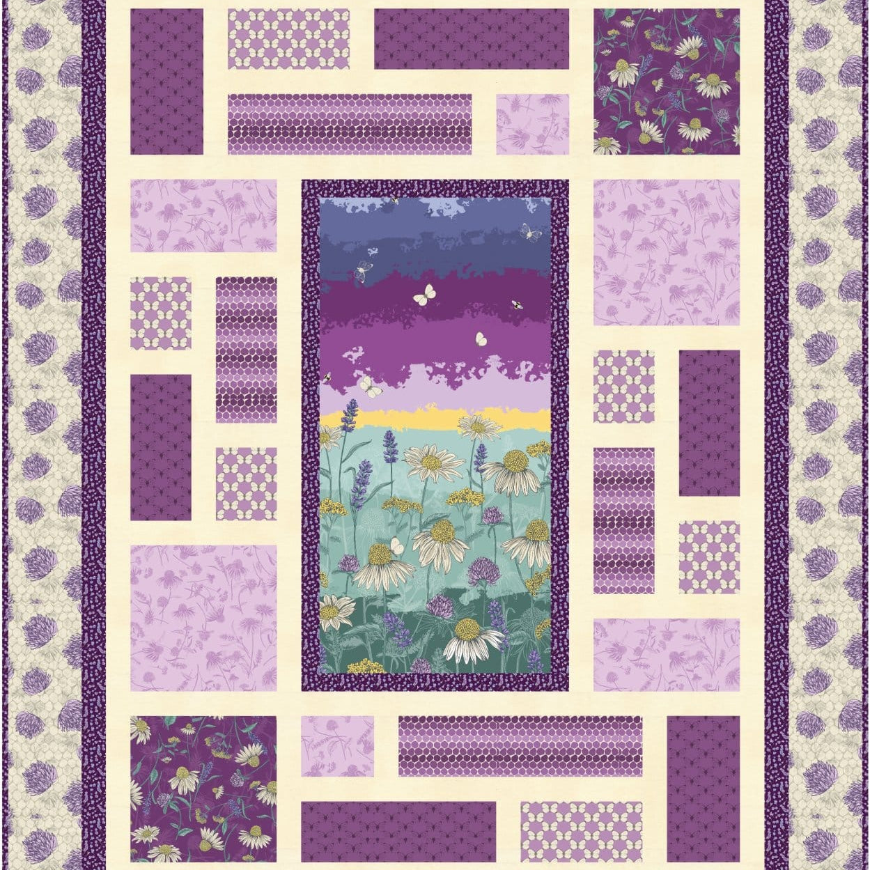 Bee Maze Quilt kit - 70" x 90" BEEMAZE-QK