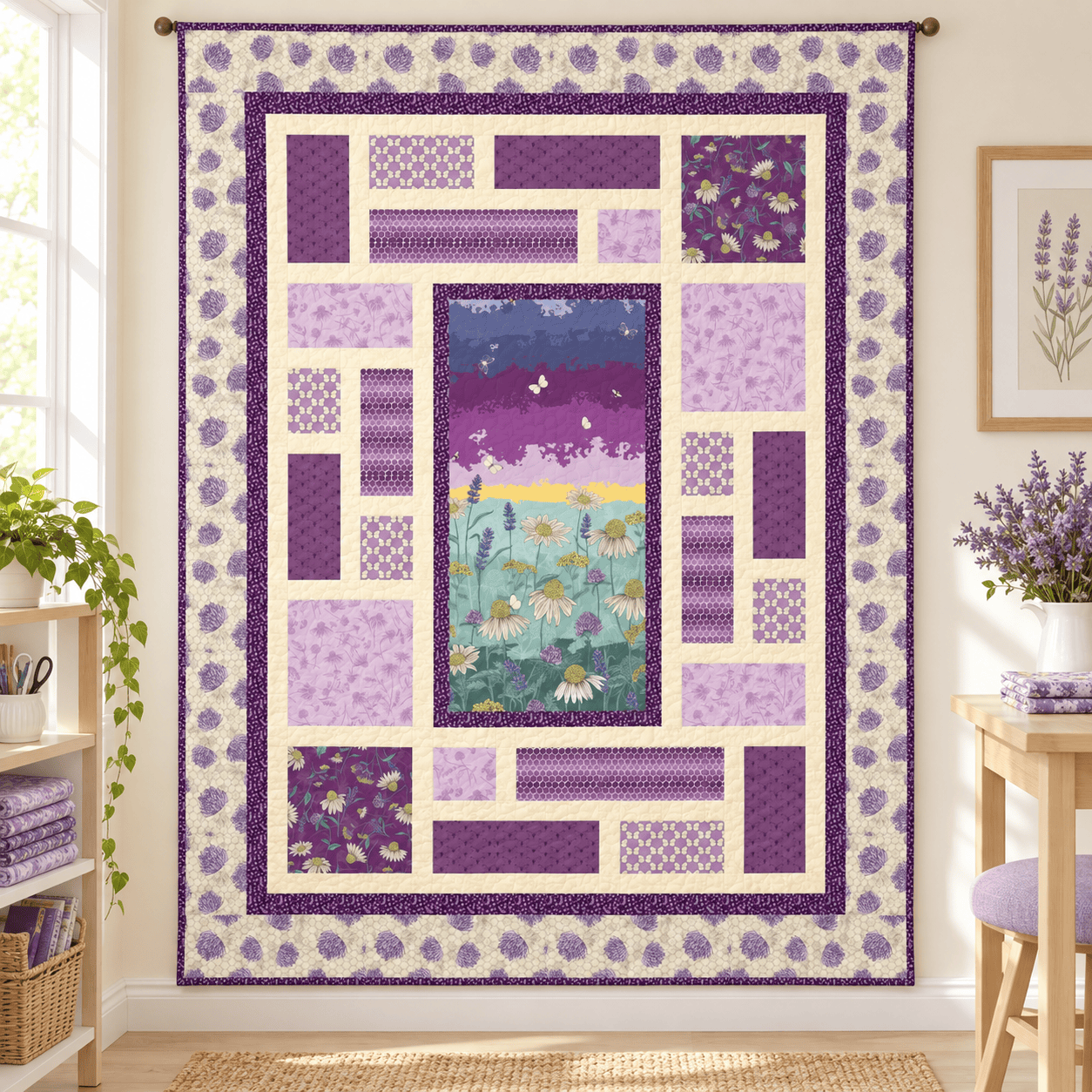 Bee Maze Quilt kit - 70" x 90" BEEMAZE-QK
