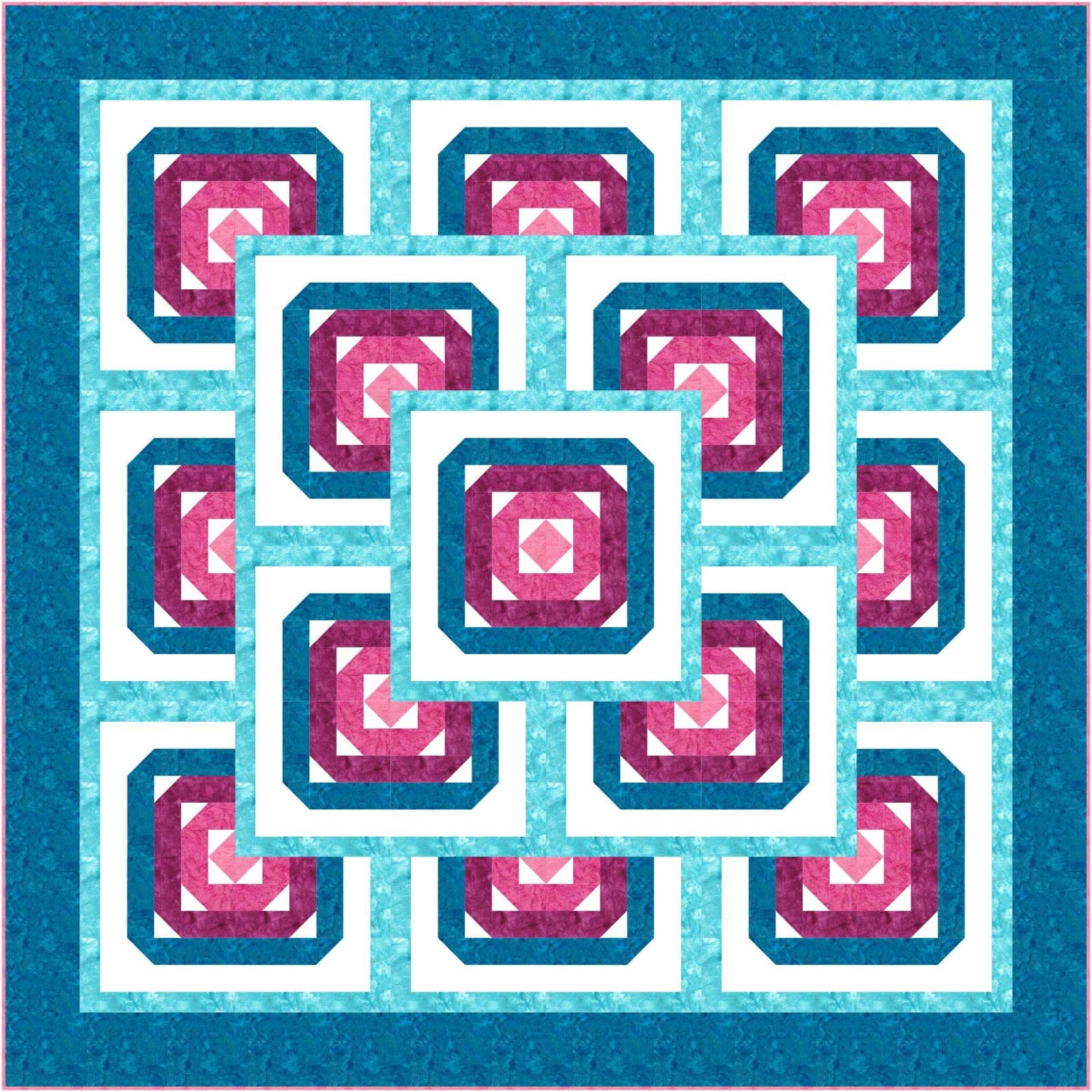 Precut! Caribbean Island Vibes Quilt Kit - 80" x 80" CRBNISLDVBS-CQK