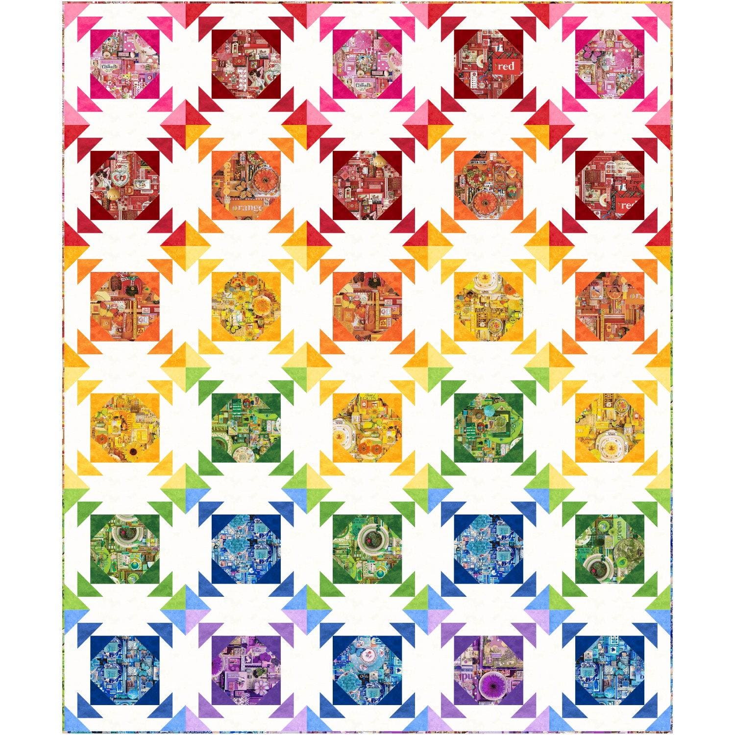Color Collage Quilt Pattern PTN2841
