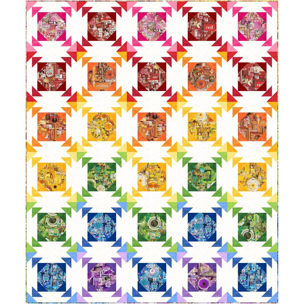 Color Collage Quilt Pattern
