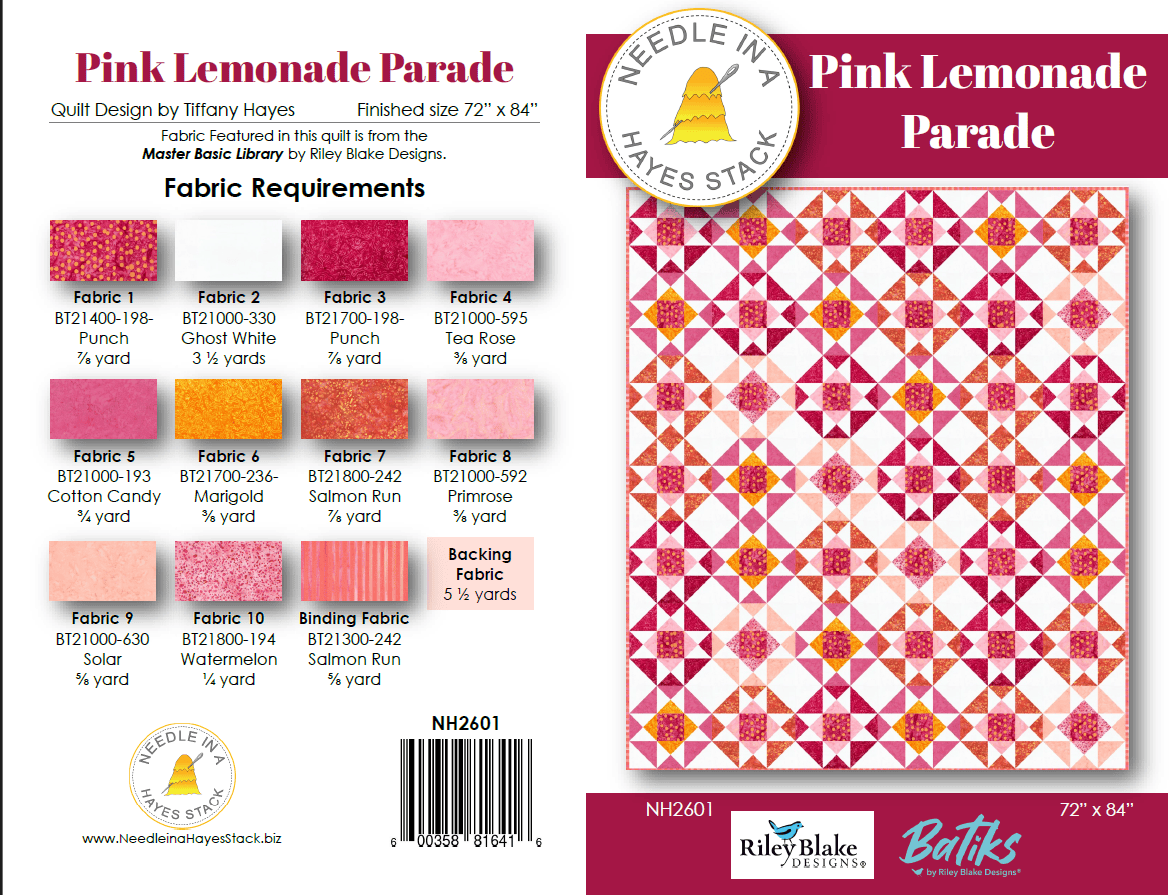 Pink Lemonade Quilt Pattern PINKLEMON-PAT