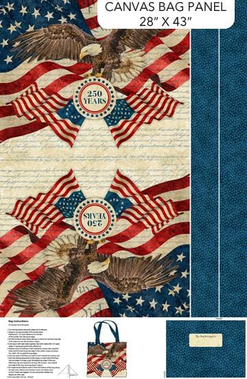 America 250 Stonehenge -  Patriotic Bag Panel C28376-12
