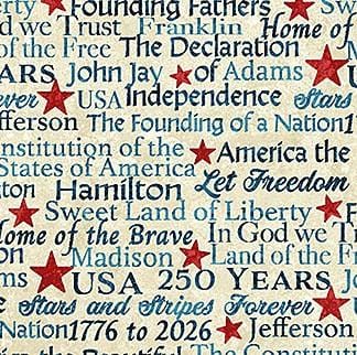 America 250 Stonehenge -  Patriotic Blue Script 28373-12
