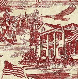 America 250 Stonehenge -  Patriotic Red Scenery 28372-24