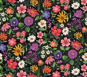 Black Mult iFloral- Hide and Seek DP27649-99