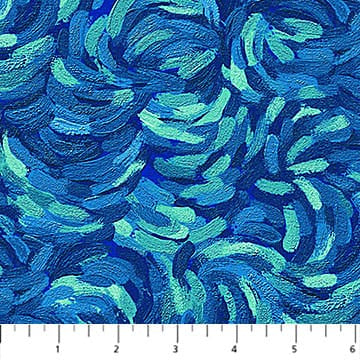 Brushstroke Dark Teal - Starry Night 29264-66