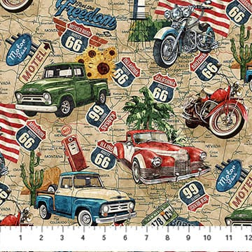 Route 66 Toss Cream - Historic Route DP29241-11
