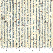 Word Stripe Cream - Historic Route DP29247-11