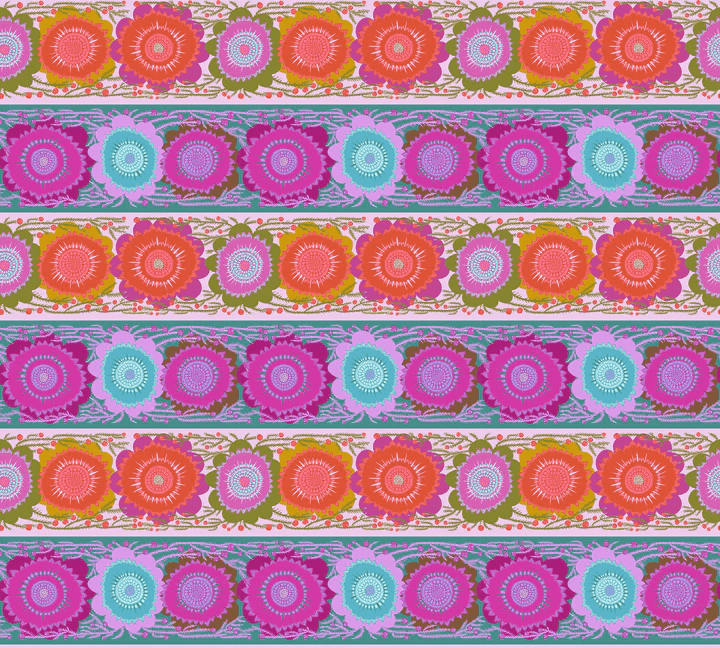 Perennial Borders - Abstract Floral Pink AMT135-82V
