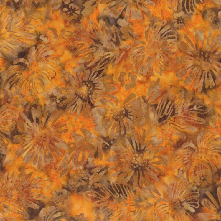 Tuscan Terrace -  Leaves With Flowers Burnt Orange 80953-32