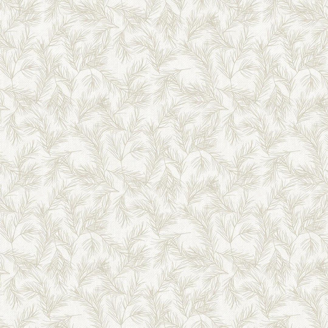 White Linen Christmas - Pine Tree Boughs Cream 25432-10