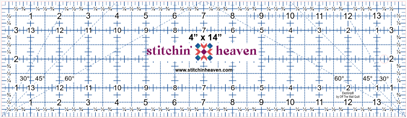 Stitchin Heaven - 4" X 14" with EziGrip Ruler SH4X14EZGRULER