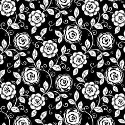 Opposites Attract - Mod Floral Black 27712-J
