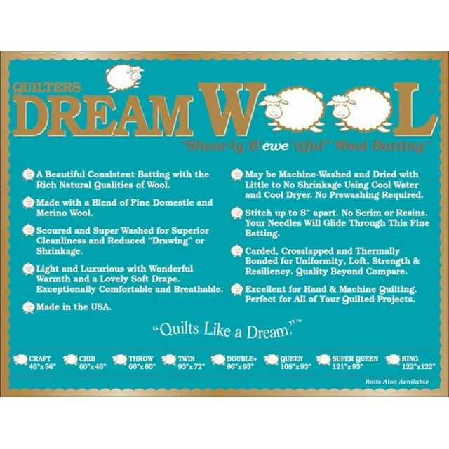 Quilter's Dream - Dream Wool Crib Size WOOLCB