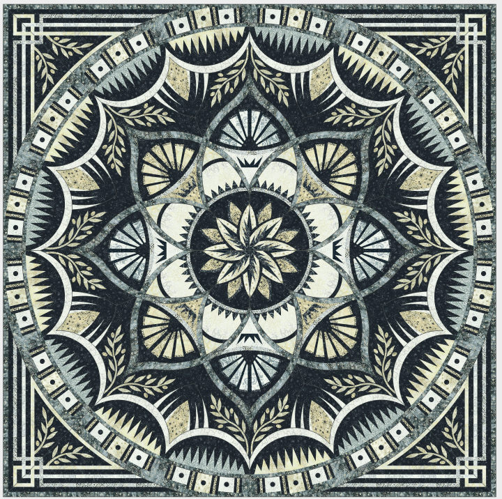 Arcadia Queen - 4th and Main Batiks Quilt Kit ARC4THMA-QWK