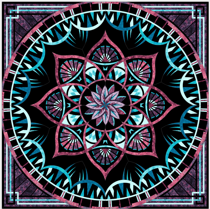 Arcadia Queen - Island Batik Starlit Batiks Quilt Kit ARCSTARLIT-QWK