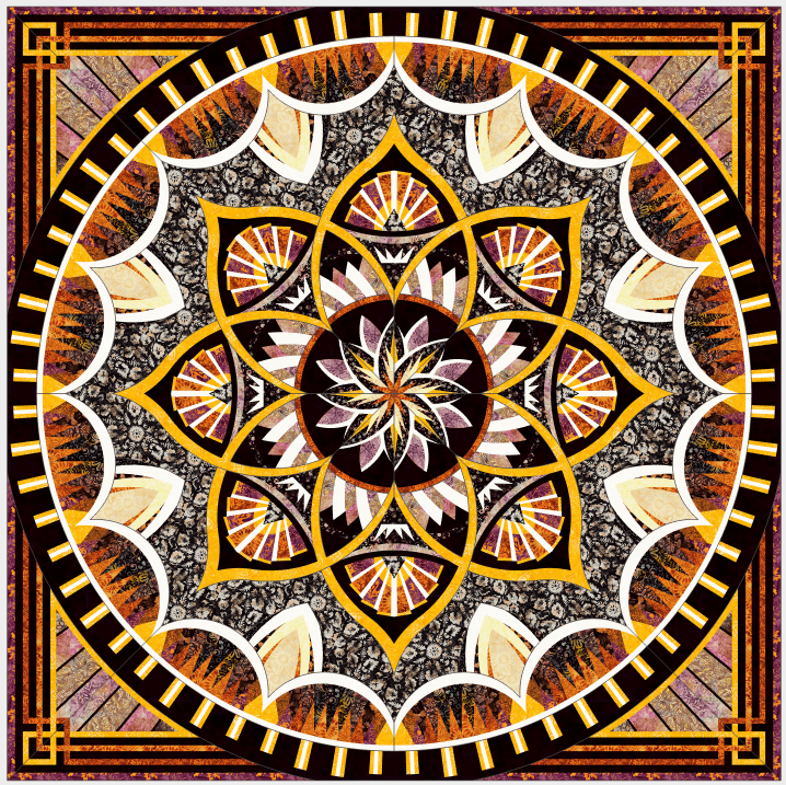 Arcadia Queen - Painted Canyon Batiks Quilt Kit ARCPAINTCN-QWK