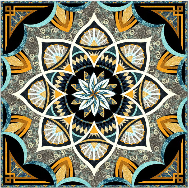Arcadia Wall - Sunken Treasures Batiks Quilt Kit ARCWSUNKEN-QWK
