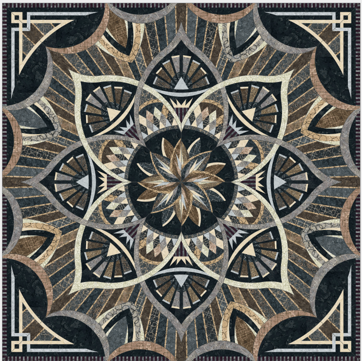 Arcadia Wall - Urban Loft Batiks Quilt Kit ARCWURBAN-QWK