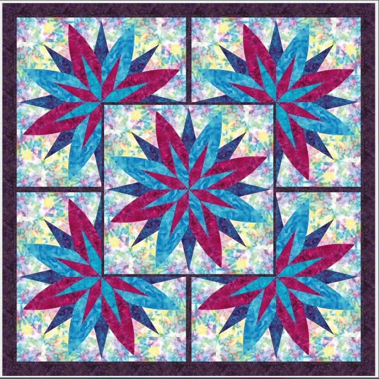 Precut! The Most Curious Garden Quilt Kit - 68" x 68' TMSTCRSGRDN-CQK