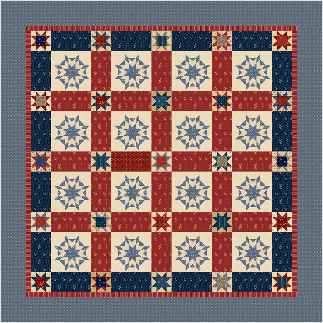 Red Crinoline Quilts - Seaside Quilt Pattern SEASIDE-PATT