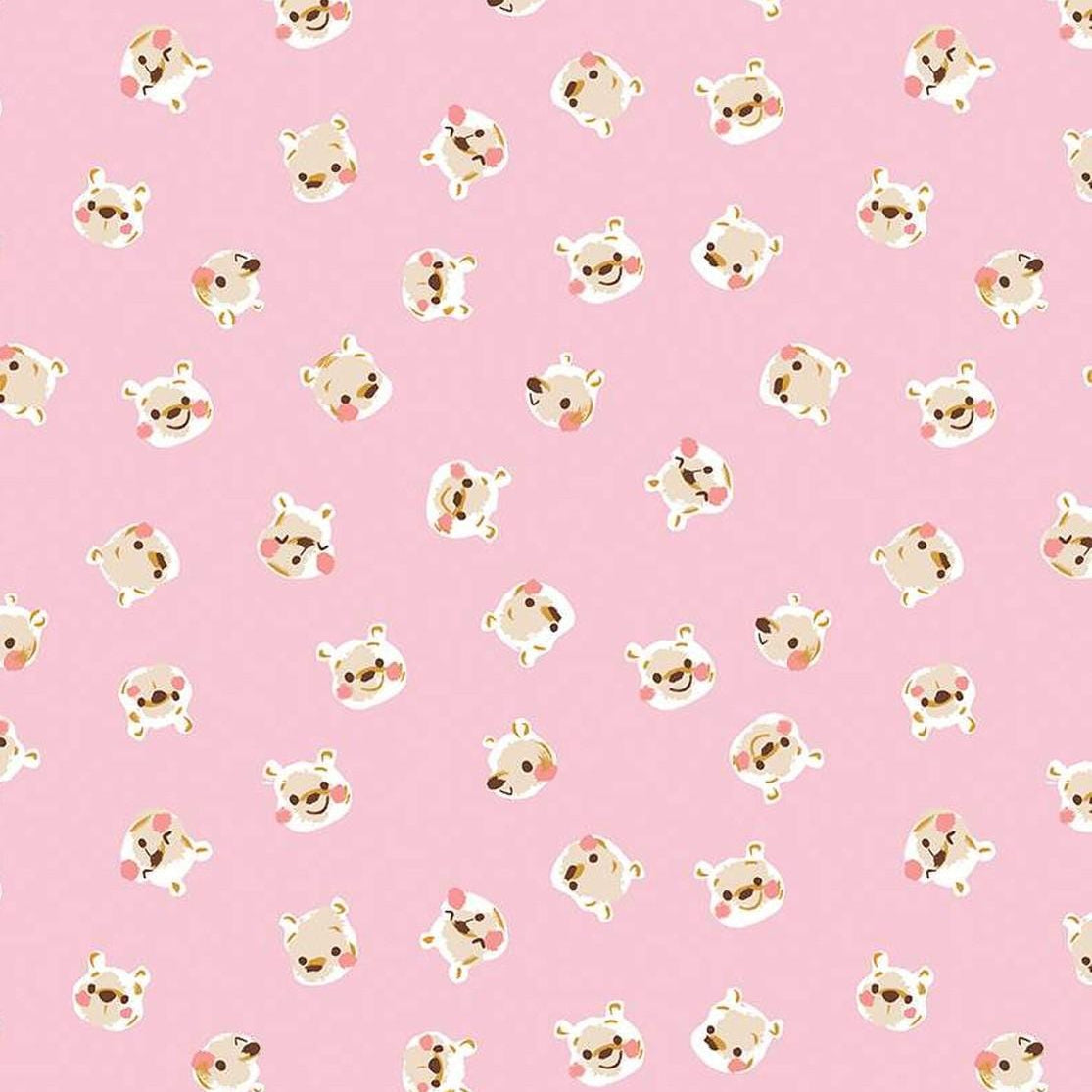 100 Aker Woods - Pooh Brain Pink C15174-PINK