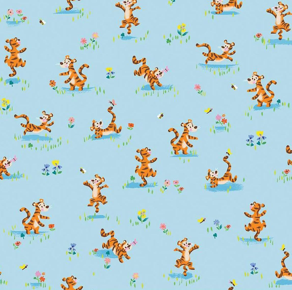 100 Aker Woods - Tigger Bounce Sky C15173-SKY