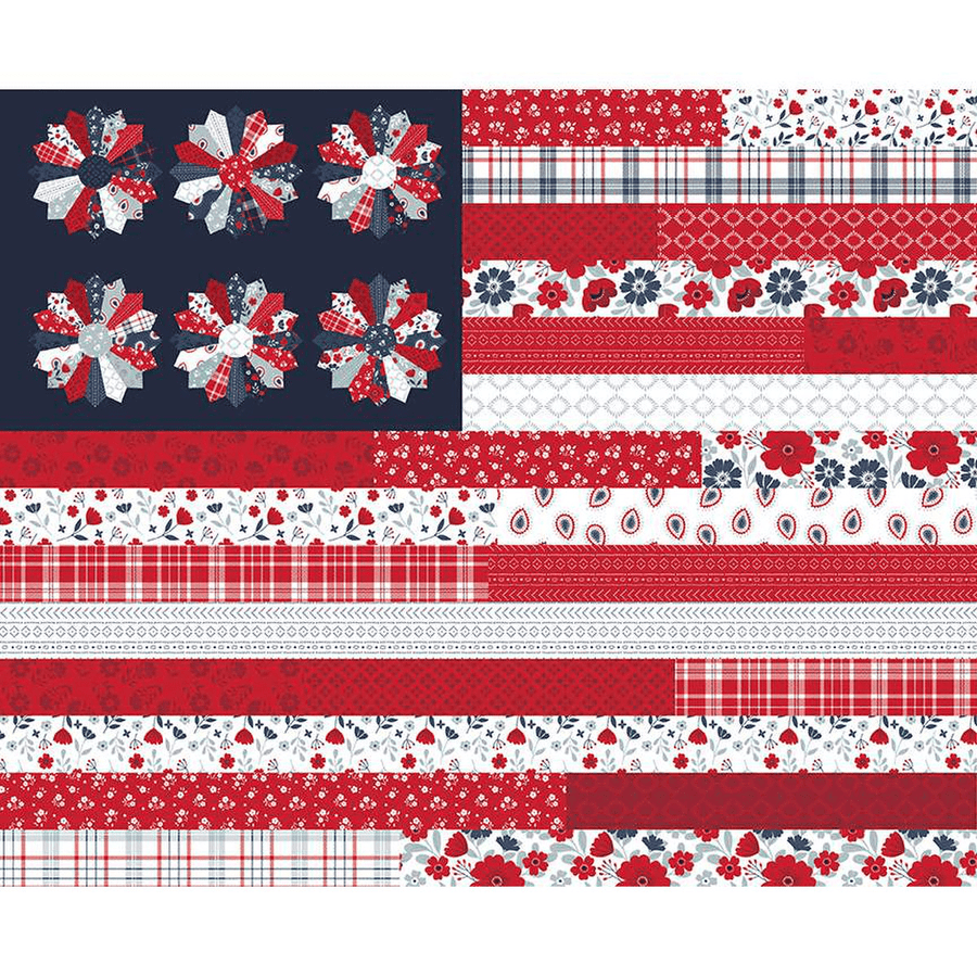 American Beauty - Flag Panel P14450-PANEL