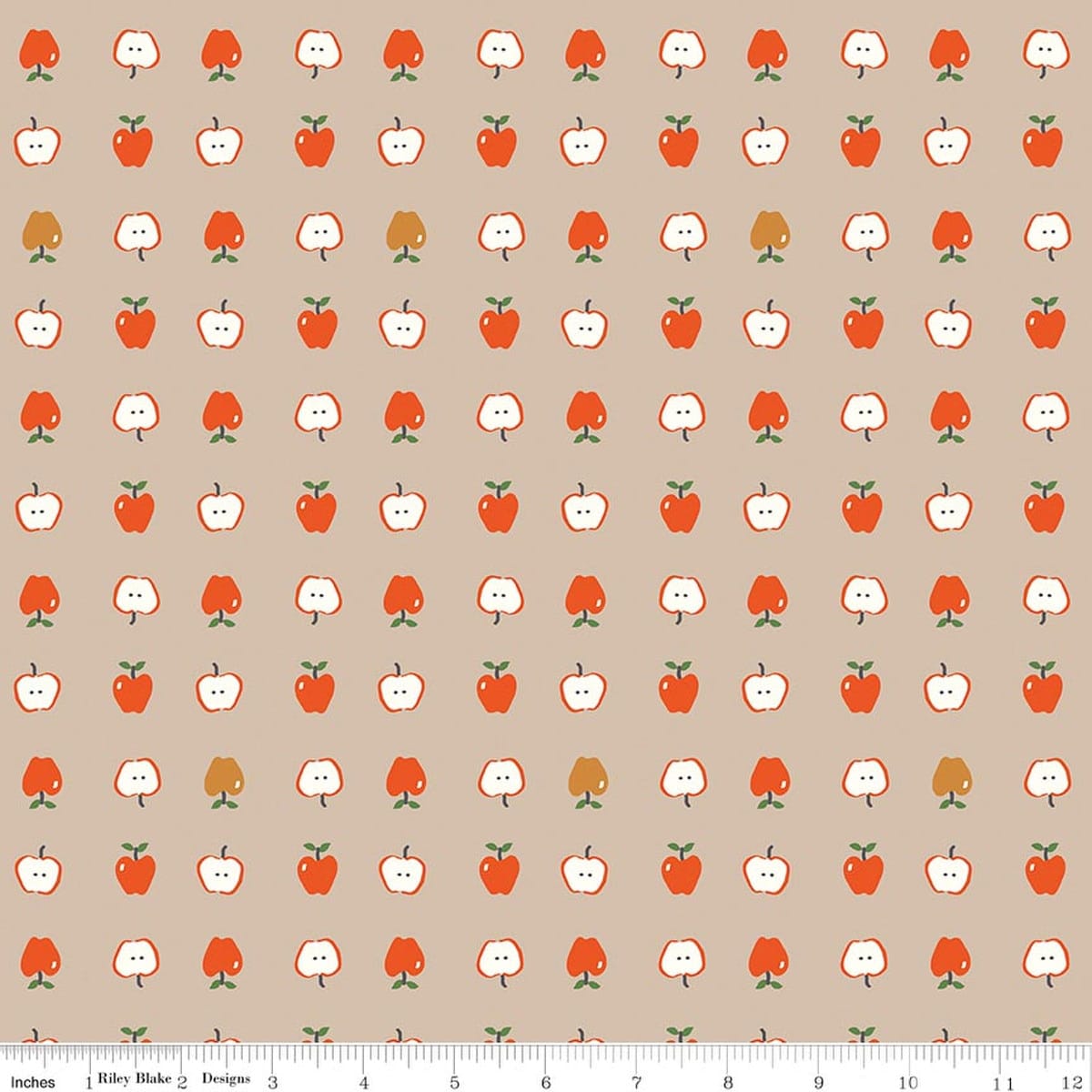 Apples Biscuit - Cotton Nook C17972-BISCUIT