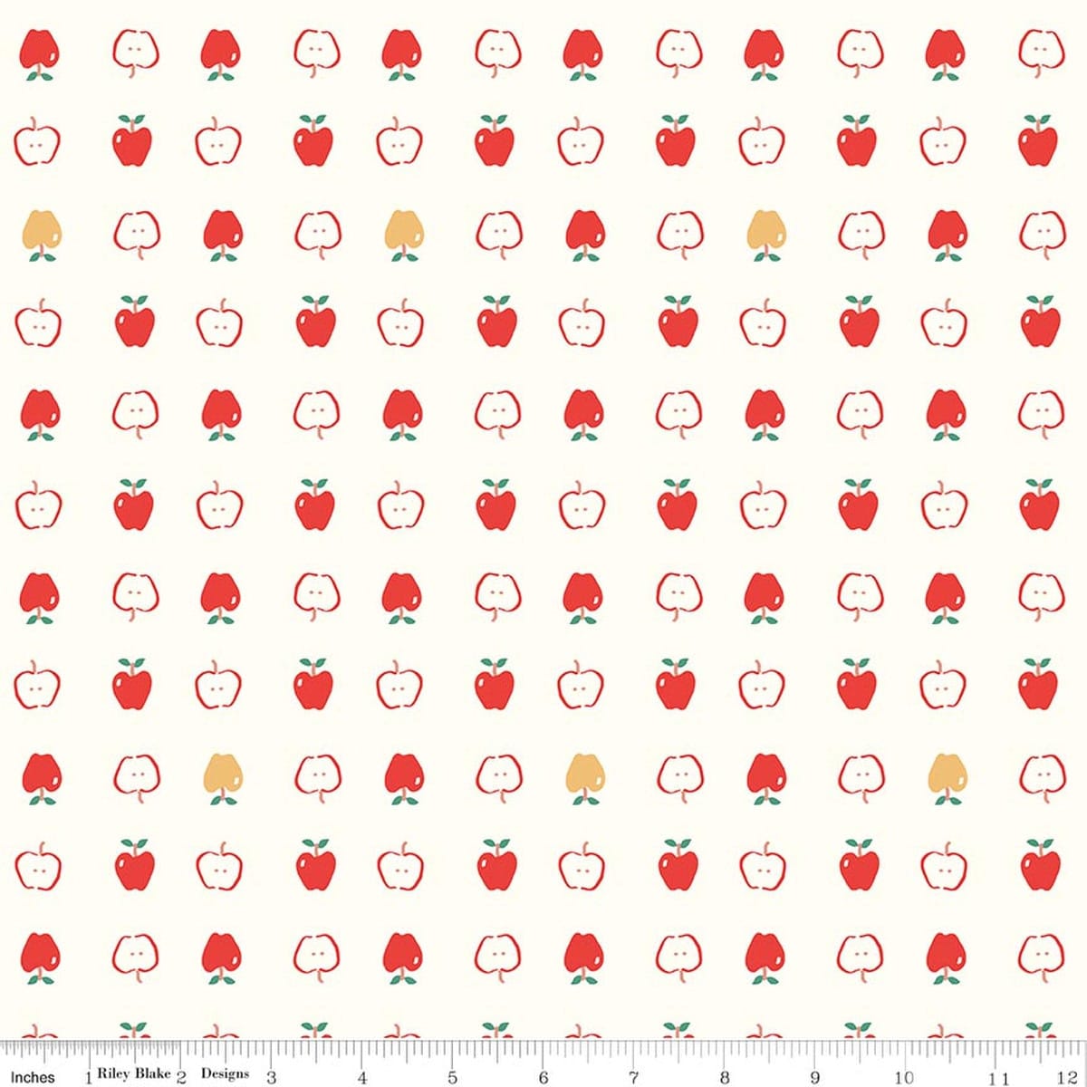 Apples Vintage White - Cotton Nook C17972-VINTAGEWHITE