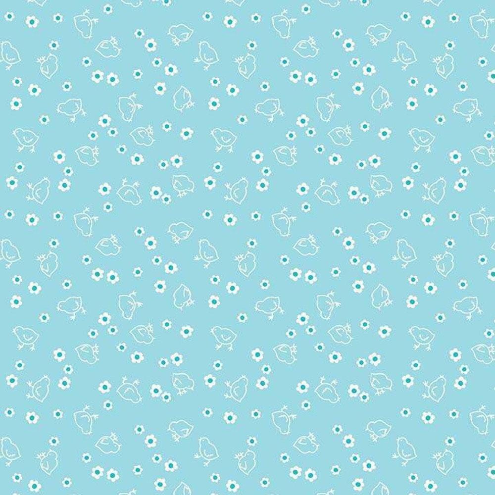 Bee Backgrounds & Borders - Chick Aqua 108" Wide Backing WB6423-AQUA