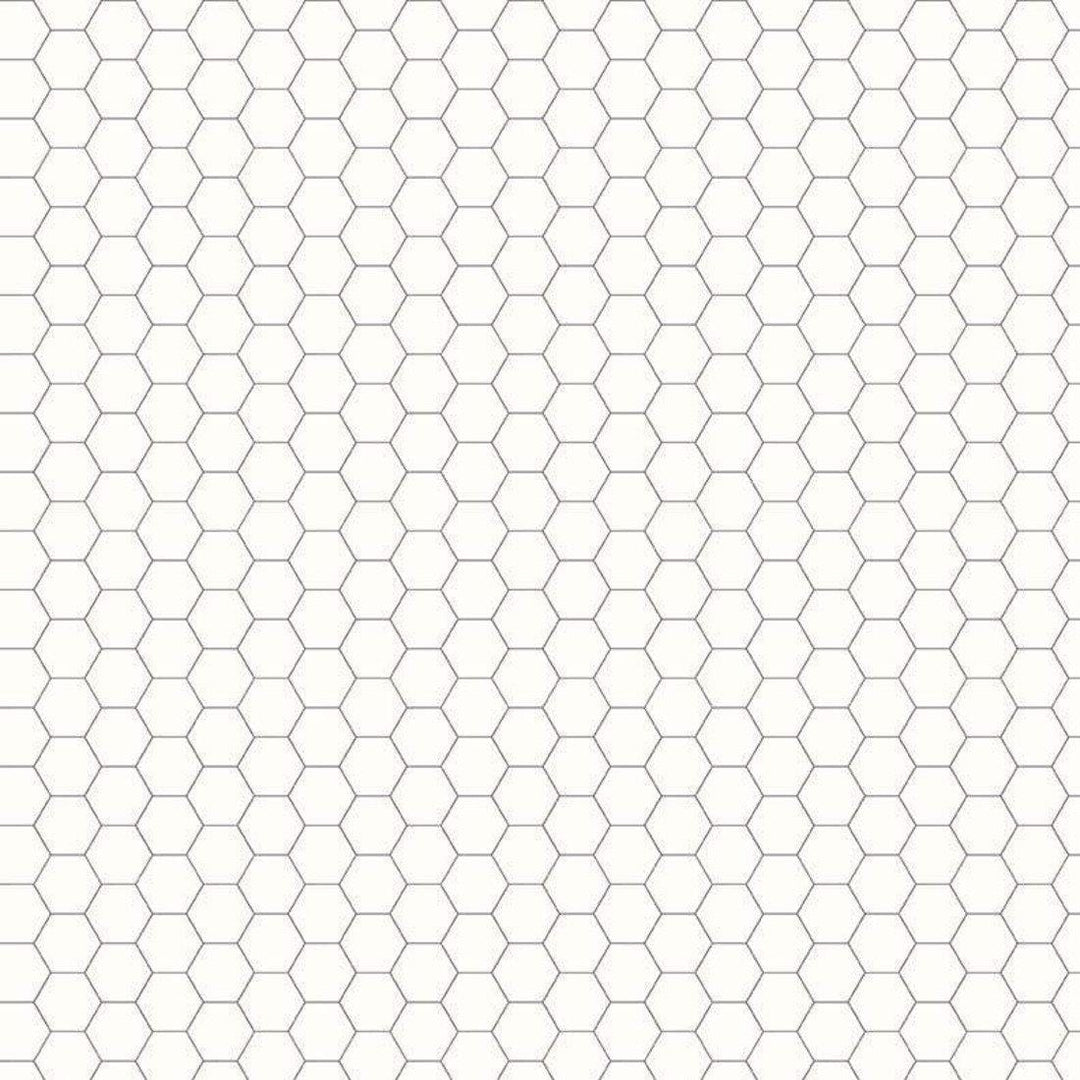 Bee Backgrounds - Honeycomb Gray C6387-GRAY