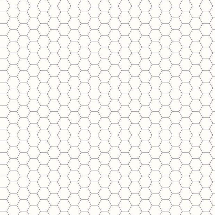 Bee Backgrounds - Honeycomb Gray C6387-GRAY